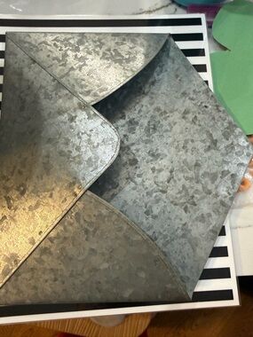 Galvanized Metal Wall Envelope Pocket